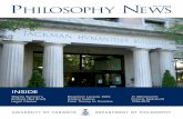 UNIVERSITY OF TORONTO DEPARTMENT OF …philosophy.utoronto.ca/wp-content/uploads/1095_Newsletter... · his year, Philosophy News, the newsletter of the UofT Philosophy Departments,