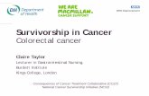 Survivorship in Cancer - Beaumont Hospital Claire Taylor... · (Sample 442 individuals with cancer across the UK) ... bowel function, ... possible consequences of cancer and its treatment.