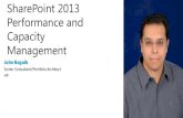 SharePoint 2013 Performance and Capacity Management · PDF fileSharePoint 2013 Performance and Capacity Management ... Capacity Planning 2 ... capacity-management-log-parser.aspx