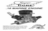 .18 MARINE ENGINE - Hobbico, Inc.manuals.hobbico.com/sup/supg0718-manual.pdf · .18 MARINE ENGINE Important: Please fully read this instruction manual before operating your engine.