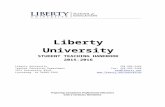 TABLE OF CONTENTS - Liberty University Teachi…  · Web viewLearning outcomes aligned with the Knows-Implements-Believes domains of the Conceptual Framework have been developed