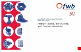 fwb Tech & Download Content Flange …Bolt, Flange and Coupling Coatings ... Flange Tables, Bolt Sizing and Gasket Materials There are many different standards relating to the sizing