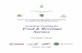 Technical Training for Food & Beverage Servicepdf.usaid.gov/pdf_docs/PNADW328.pdf · 2 Food & Beverage Service Student’s Manual Food & Beverage Service Training Program (Student’s
