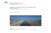 Water scarcity and its impact on agriculture - Externwebbenstud.epsilon.slu.se/7257/1/khan_t_h_140909.pdf · 1 Water scarcity and its impact on agriculture . Case study of Layyah,