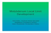 Molybdenum Local Limit Development - US EPA · PDF fileMolybdenum Local Limit Development Ted Graber, Industrial Waste Specialist Regulatory Compliance Division Metro Wastewater Reclamation