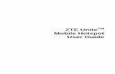 ZTE UniteTM Mobile Hotspot User Guide - U ... - U.S. Cellular · PDF file4 Thank You For Choosing ZTE Unite The ZTE Unite is a newly developed 4G LTE Mobile Hotspot, providing flexible