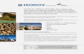 Fondé en 1959 au Portugal, - construire- · PDF fileparticules bruts, de MDF et d’OSB est 100% régional. • Isoroy utilise trois types de matières premières bois : 39% de déchets