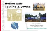 Hydrostatic Testing & Drying - Western Regional Hydrotesting.pdf · Hydrostatic Testing & Drying ... water from the line, drying the line, re-packing the line with product, and returning