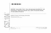 IEEE Guide for the Interpretation of · PDF fileIEEE Std C57.104™-2008 (Revision of IEEE Std C57.104-1991) IEEE Guide for the Interpretation of Gases Generated in Oil-Immersed Transformers