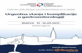 Urgentna stanja i komplikacije u gastroenterologiji - ugs.rs Forum UGS Budva.pdf · • Akutni pankreatitis: od dijagnoze do terapije 10:15-10:30 Tatiana Jocić, Klinički centar