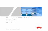 Microwave L3 VPN Solution White Paper - Huawei/media/CORPORATE/PDF/white paper/microwave-l… · Microwave L3 VPN Solution White Paper H Issue 01 ... 5 To ensure user data ... Figure