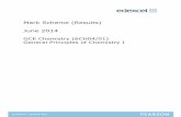 Mark Scheme (Results) June 2014 - Revision Science · PDF fileMark Scheme (Results) June 2014 GCE Chemistry (6CH04/01) ... Value 2043.9 / 2044 (1) = (+)2040 (J mol−1 K-1) 3SF This