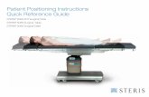 Patient Positioning Instructions Quick Reference Guidesteris- · PDF fileSTERIS® 5085 SRT, 5085 and 4085 Surgical Table Patient Positioning Instructions Quick Reference Guide Ensure