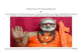 Homa Procedure - Sri Siddheswari · PDF fileHoma Procedure . By . Coutrallam Sankaracharya, Parama Hamsa, Parivraajakaacharya Jagad Guru Sri Sri Sri Siddheswarananda Bharati Swamy.