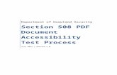 Section 508 PDF Document Accessibility Test Process section 508 p…  · Web viewWord(s) that contain characters with no reliable mapping to Unicode. This is error occurs when non-standard