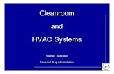 Cleanroom and HVAC Systems - gmpua. · PDF fileCleanroom and HVAC Systems Praphon Angtrakool Food and Drug Administration