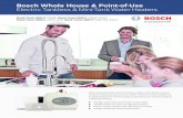 Bosch Whole House & Point-of-Use Electric Tankless & · PDF fileBosch Tronic 5000 C | WH36 Bosch Tronic 6000 C | WH27, WH17 Whole House Electric Tankless Water Heaters Features u 97%