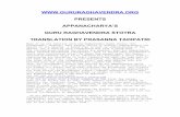 PRESENTS …gururaghavendra1.org/articles/rayarshloka.pdf · PRESENTS APPANACHARYA’S GURU RAGHAVENDRA STOTRA TRANSLATION BY PRASANNA TADIPATRI ... Lord Narayana, whose feet are