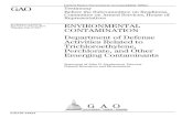 GAO-07-1042T Environmental Contamination: · PDF fileTrichloroethylene, Perchlorate, and Other ... Plant to 4 parts per billion (ppb), the lowest level at which perchlorate could be