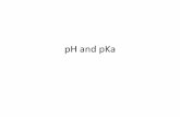 pH and pKa - Announcements - Sciencekordella.weebly.com/uploads/8/6/0/4/8604167/6_ph_and_pka.pdf · •pH and pKa are related by the following equation: ... deprotonated, which means