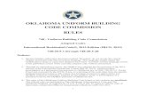 OKLAHOMA UNIFORM BUILDING CODE COMMISSION RULES Rule IRC 2015.pdf · PDF file1 . OKLAHOMA UNIFORM BUILDING CODE COMMISSION. RULES. 748 - Uniform Building Code Commission Adopted Codes