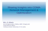 Sharing Insights into CDMA Network Management & Optimizationchristiealwis.com/Papers/SingaporeLecture.pdf · Sharing Insights into CDMA Network Management & Optimization M.L.C.Alwis