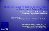 Biogeochemical Reductive Dechlorination - · PDF fileHighlight abiotic, biotic, and biogeochemical reductive dechlorination process discoveries and ... C-1996 Dehalococcoides (DHC)