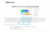 IMMO Universal Decoding -  · PDF fileIMMO Universal Decoding is the best software to remove the IMMO code of ECU. The ... BOSCH M3.8.2 - Virgin & IMMO OFF BOSCH ME 3.1 - Virgin