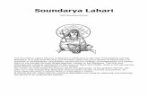 Soundarya Lahari - aghori.it HOME Lahari eng.pdf · Soundarya Lahari (Adi Shankaracharya) The Soundarya Lahari ... every Sloka becomes a mantra which is associated a Yantra.