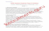 Recruitments - EntranceAdda · PDF fileRural Sanitation, Solid Waste ... Geometrical design, Cross-section. Camber, ... Classification of Roads. Design and Construction of Flexible