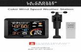 Color Wind Speed Weather Station - Cabela's · PDF fileColor Wind Speed Weather Station Instructional Manual Model: 327-1417 DC:022717 F o r o n lin e vi d e o su p p o r t : h t t