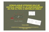 POPs and PCB waste management serbia -   · PDF filePreporučene metode destrukcije i ireverzibilne transformacije: D9 fizi