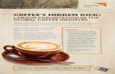 LABOUR EXPLOITATION IN THE GLOBAL COFFEE  · PDF fileCOFFEE’S HIDDEN KICK: LABOUR EXPLOITATION IN THE GLOBAL COFFEE INDUSTRY In the past 10 years, the amount of coffee