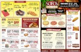 weekly specials - Sofo Foodsshopsofos.com/pdf/weeklyspecials.pdf · Sofo Natural Casing Hot Dogs Black Angus Family Pack ... Sofo's Italian Market is your local ... Sign up for Weekly