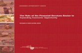 The Role of the Financial Services Sector in Expanding ... · PDF filefinancial inclusion and poverty alleviation grows, ... markets for financial services firms. Many are already