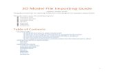 3D Model File Importing Guide - zSpace CDNcdn.zspace.com/.../zSpaceStudio3DModelFileImportingGuidev.1.pdf · 3D Model File Importing Guide ... This guide covers seven 3D modeling