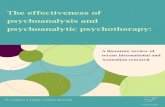 The effectiveness of psychoanalysis and psychoanalytic ... · PDF filedemonstrates the effectiveness of psychoanalysis and psychoanalytic ... value of psychoanalysis and psychoanalytic