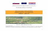 Slovenija Hrvatska Operativni program 2007. 2013.84.39.218.255/wp-content/uploads/2015/09/OP IPA SI... · PLAN FINANCIRANJA ... Operativni program prekograni ...