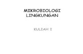 MIKROBIOLOGI LINGKUNGAN - · PDF fileDISKRIPSI •Mikrobiologi Lingkungan merupakan salah satu matakuliah pilihan dalam lingkup Mikrobiologi yang memberi dasar-dasar pemahaman akan