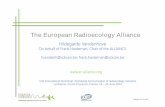 The European Radioecology Alliance - iur-uir. · PDF filea vice president; ... Eva Simic, Lars Gedda Studiecentrum voor Kernenergie; ... The European Radioecology Alliance has been