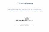 TOETSTERMEN REGISTER-MAKELAAR WONEN - · PDF fileToetstermen Register-Makelaar Wonen – versie 1.0 – april 2017 2 Inleiding ... zoals met name toegepast in Nederland naar periode