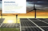 Trends to Watch in Alternative Energy - Deloitte · PDF fileTrends to watch in alternative energy . Firmly entrenched in the mainstream, alternative energy’s momentum accelerates