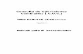 Consulta de Operaciones Cambiarias ( C.O.C.) - · PDF fileManual para el Desarrollador . 2 Contenido 1 Introducción ... CONTRIBUYENTES DE AFIP y Resoluciones Generales que norman