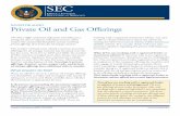 Investor ALERT Private oil and Gas offerings - SEC.gov | · PDF fileby law to certain institutional and high net worth ... offerings—including private oil and gas offerings ... like