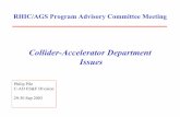 Collider-Accelerator Department Issues• A study of the spin dependence of pp elastic scattering ... •Safety Systems: ¾Moving ... ACU/Academia Secina/Alabama-Huntsville/Banaras