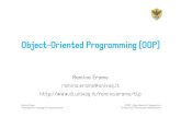 Object-OrientedProgramming (OOP) · PDF file• PHP CSI 3125, History, page 14. Computer LanguagesHistory ... Perchè OOP? Sviluppo di componenti in parti distinte DISIM -Dipartimento