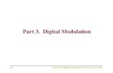 Part 3. Digital Modulation - University of Hong Kongsdma/elec7073/Part3-Digital Modulation... · Part 3. Digital Modulation. ... – Modulation (demodulation) maps (retrieves) the