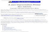 A Jazz Improvisation Primer - Viliusvilius.org/gipsy/Books/Jazz Improvisation.pdf · Comping Rhythms Bass Walking Bass Lines ... SPECIAL: Purchase A Whole Approach To Jazz Improvisation,