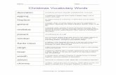 Christmas Vocabulary Wordsvijaya/ssrvm/worksheetscd/getWorksheets... · Directions: Match each vocabulary word on the left with its definition on the right. 1. mistletoe a traditional