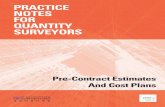 PRACTICE NOTES FOR QUANTITY SURVEYORS · PDF fileexperience in and knowledge of Quantity Surveying practice in the public sector for the improvement of the document. Disclaimer